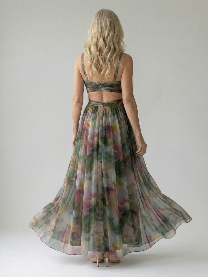 Isel | Vestido Maxi de Envuelto Suave