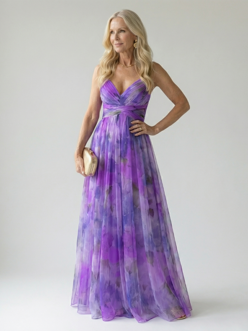 Isel | Vestido Maxi de Envuelto Suave