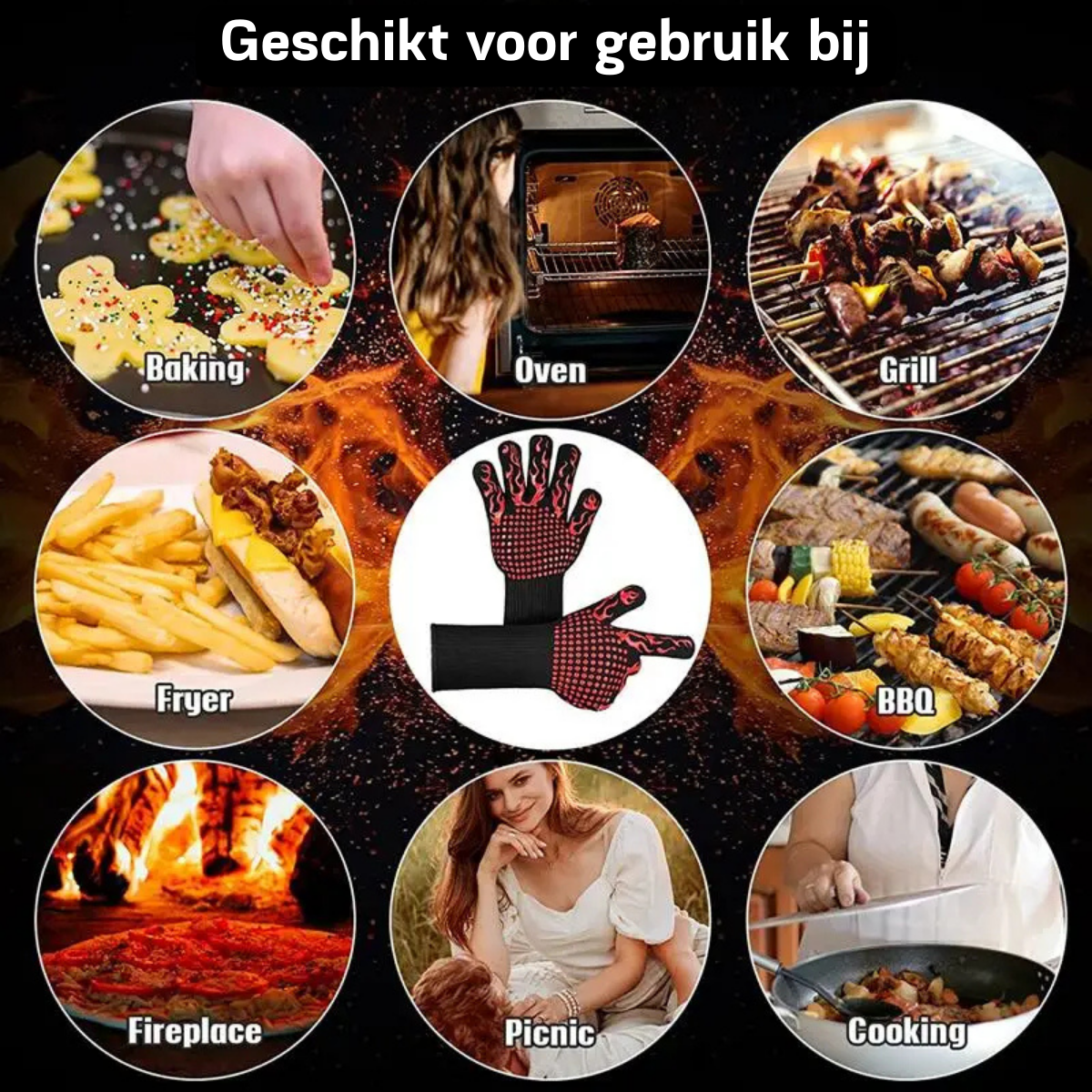 FireGuard - Guantes de BBQ hasta 800°C