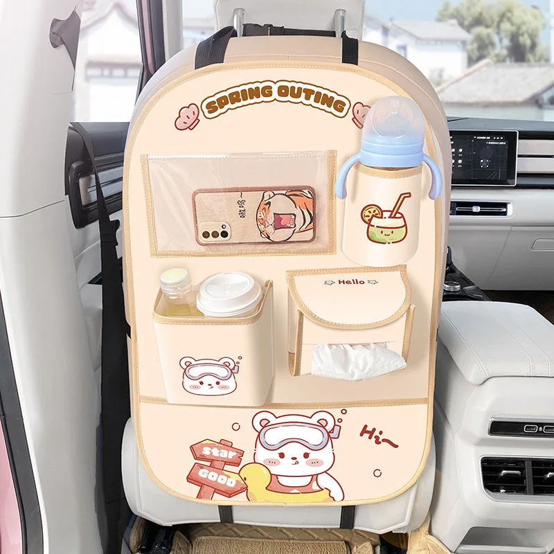OrganizaViaje – Bolsa organizadora espaciosa para el asiento trasero del coche