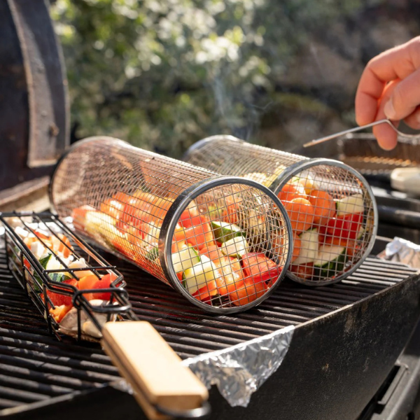 Cesta para BBQ - No más alimentos cayendo por la rejilla