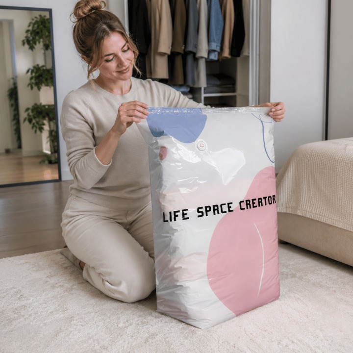 Bolsas de almacenamiento al vacío para ropa y ropa de cama