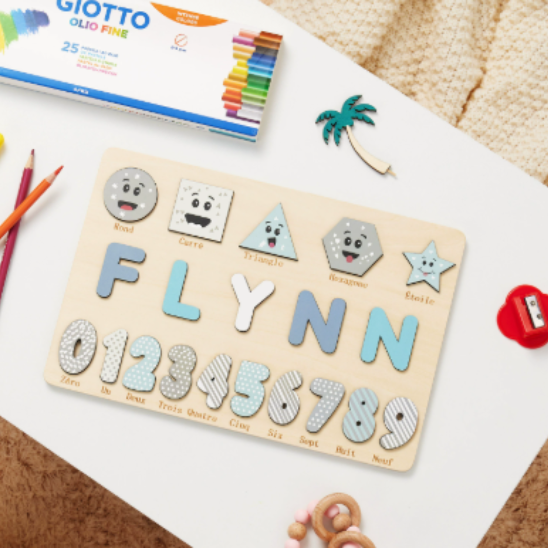 NomadWood – Puzle de madera personalizado con el nombre de tu hijo