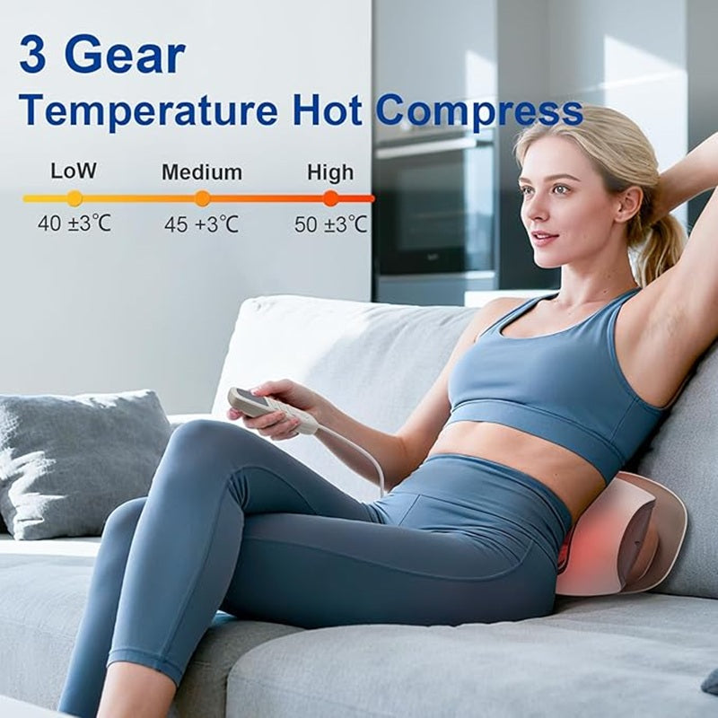 4-in-1-lendenmassageapparaat met warmte, vibratie en elektrostimulatie