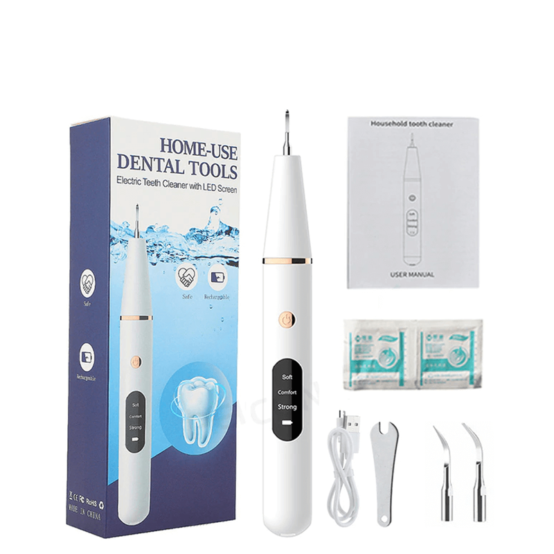 Limpiador Dental Ultrasónico Recargable de 38 kHz con Luz LED