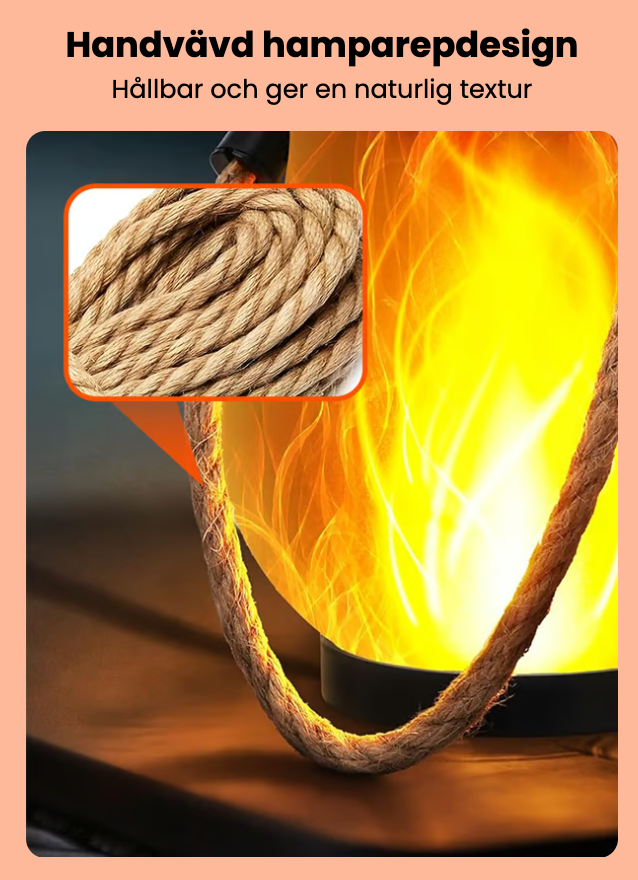 LlamaViva | Farol con Efecto de Fuego Realista