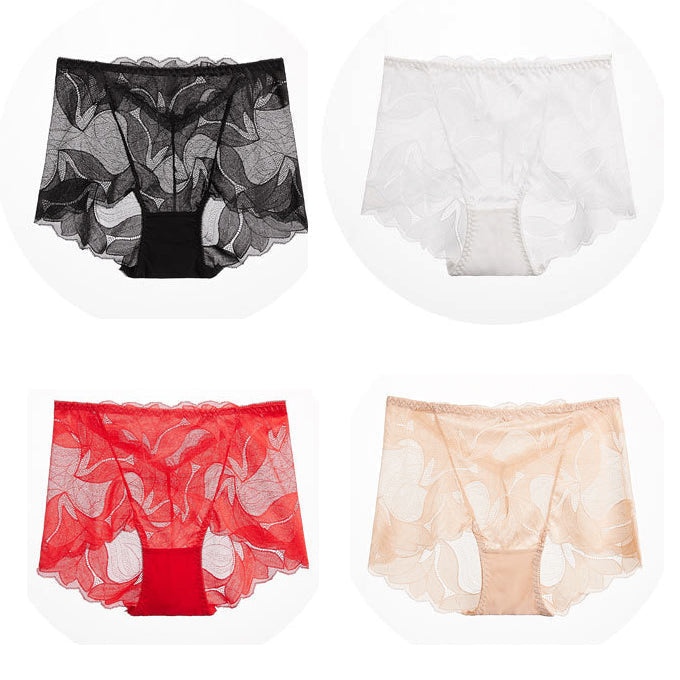 Culotte de encaje para mujer con refuerzo de algodón