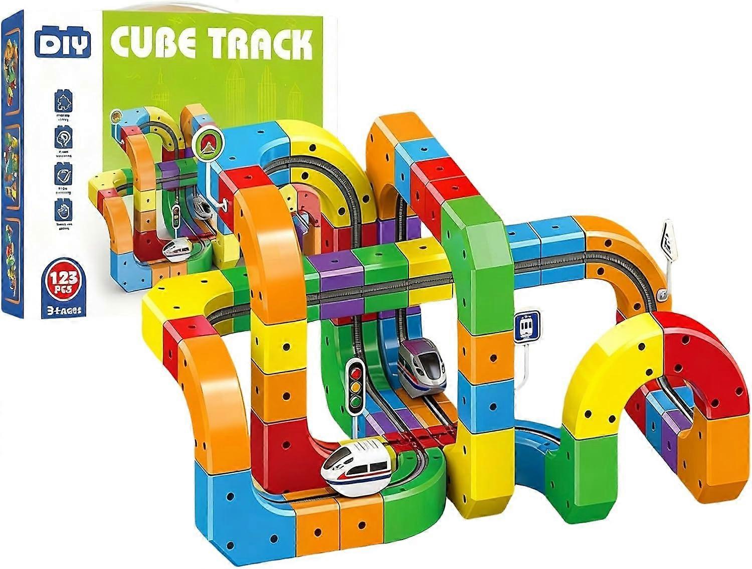 CuboRail DIY – Pista de construcción creativa para niños