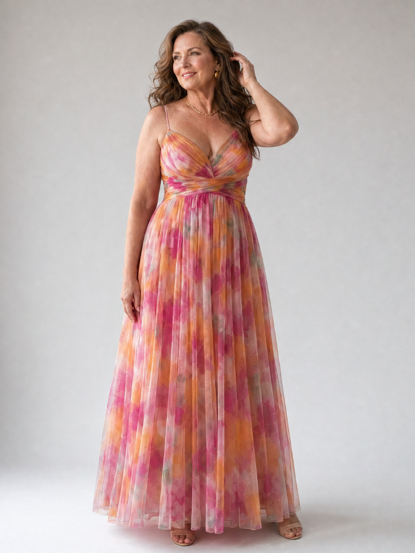 Isel | Vestido Maxi de Envuelto Suave