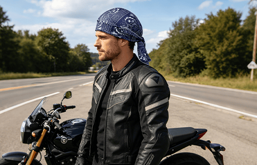 Bandana Deportiva Elástica para Ciclismo y Running con Ajuste bajo Casco