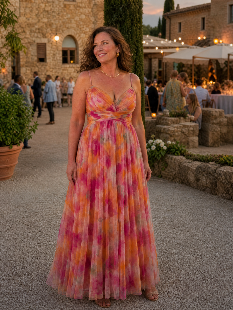 Isel | Vestido Maxi de Envuelto Suave