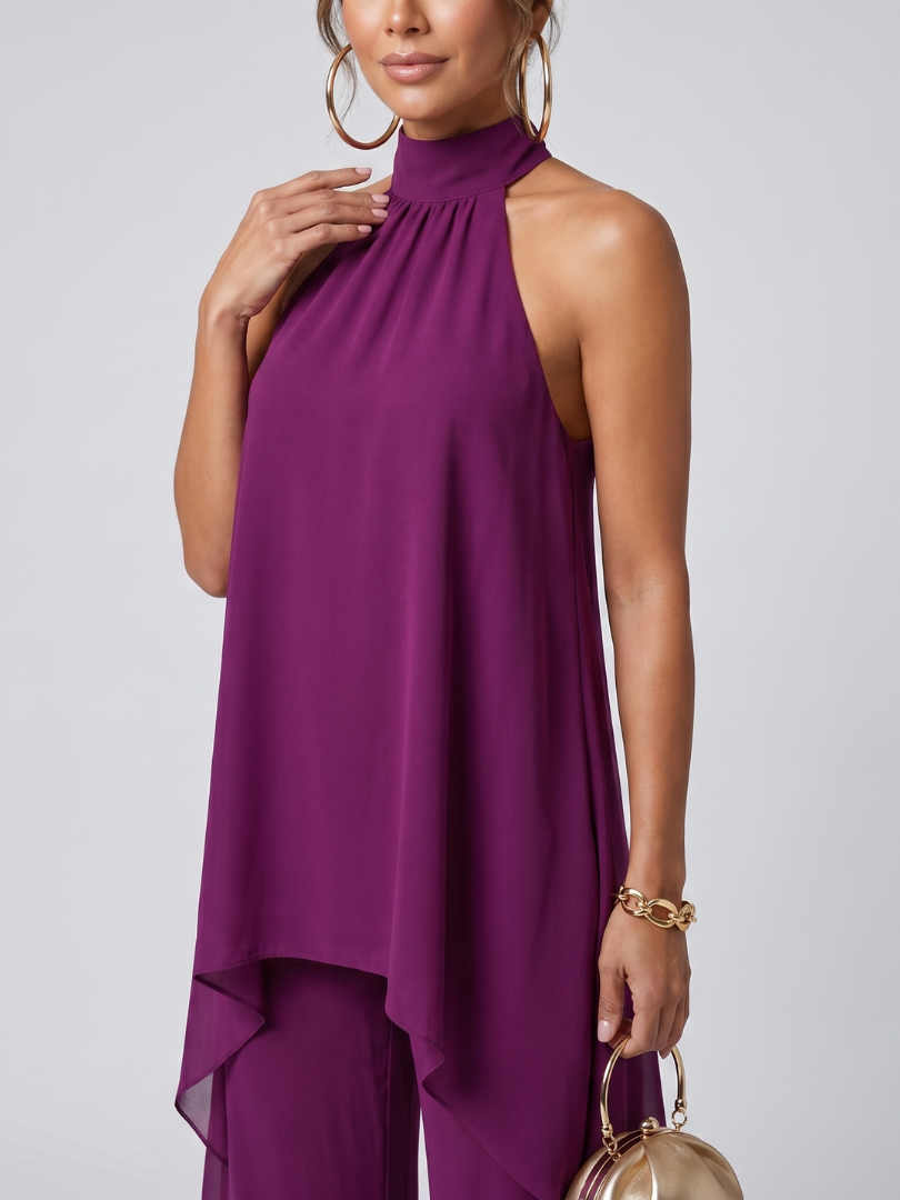 Conjunto Capri | Halter Asimétrico