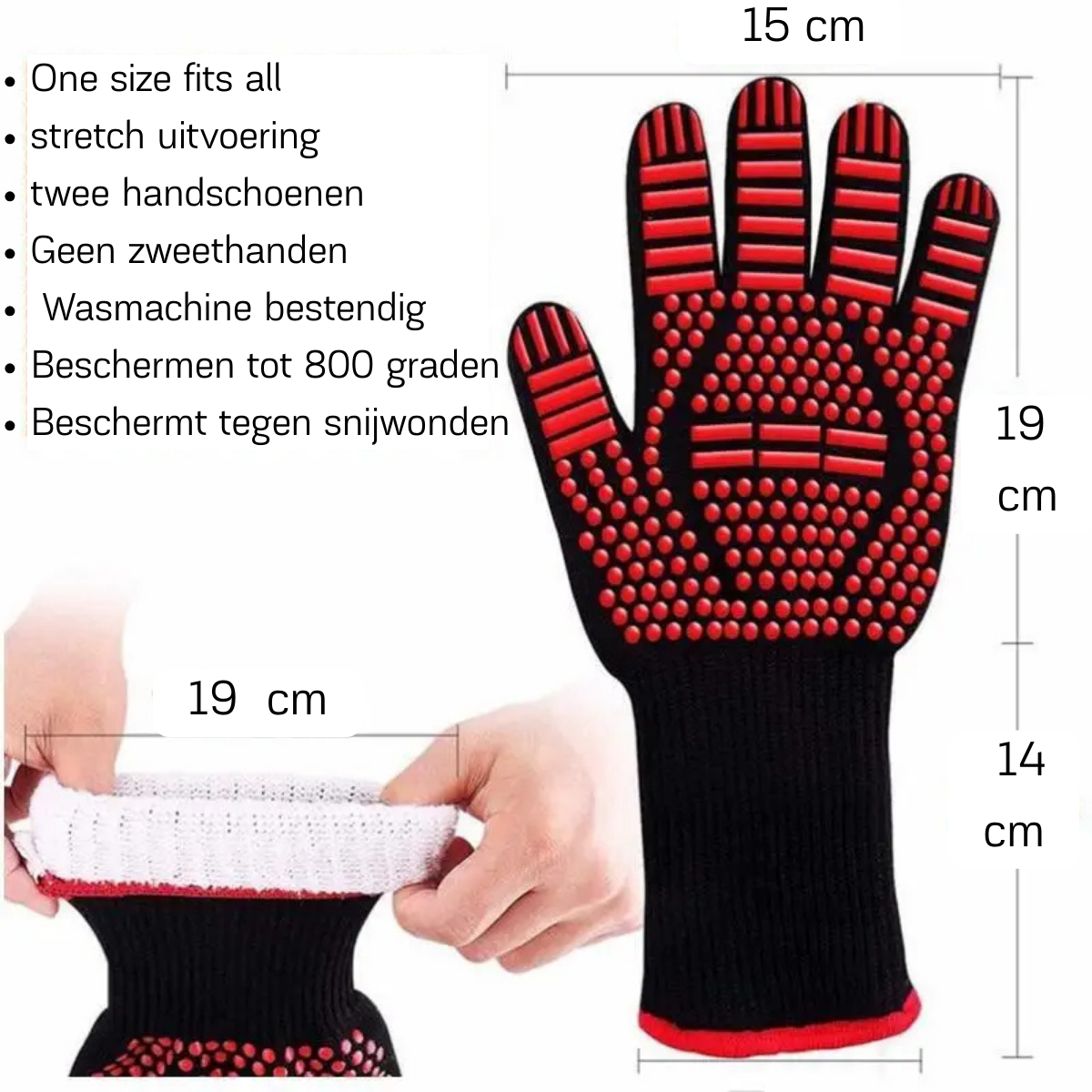 FireGuard - Guantes de BBQ hasta 800°C