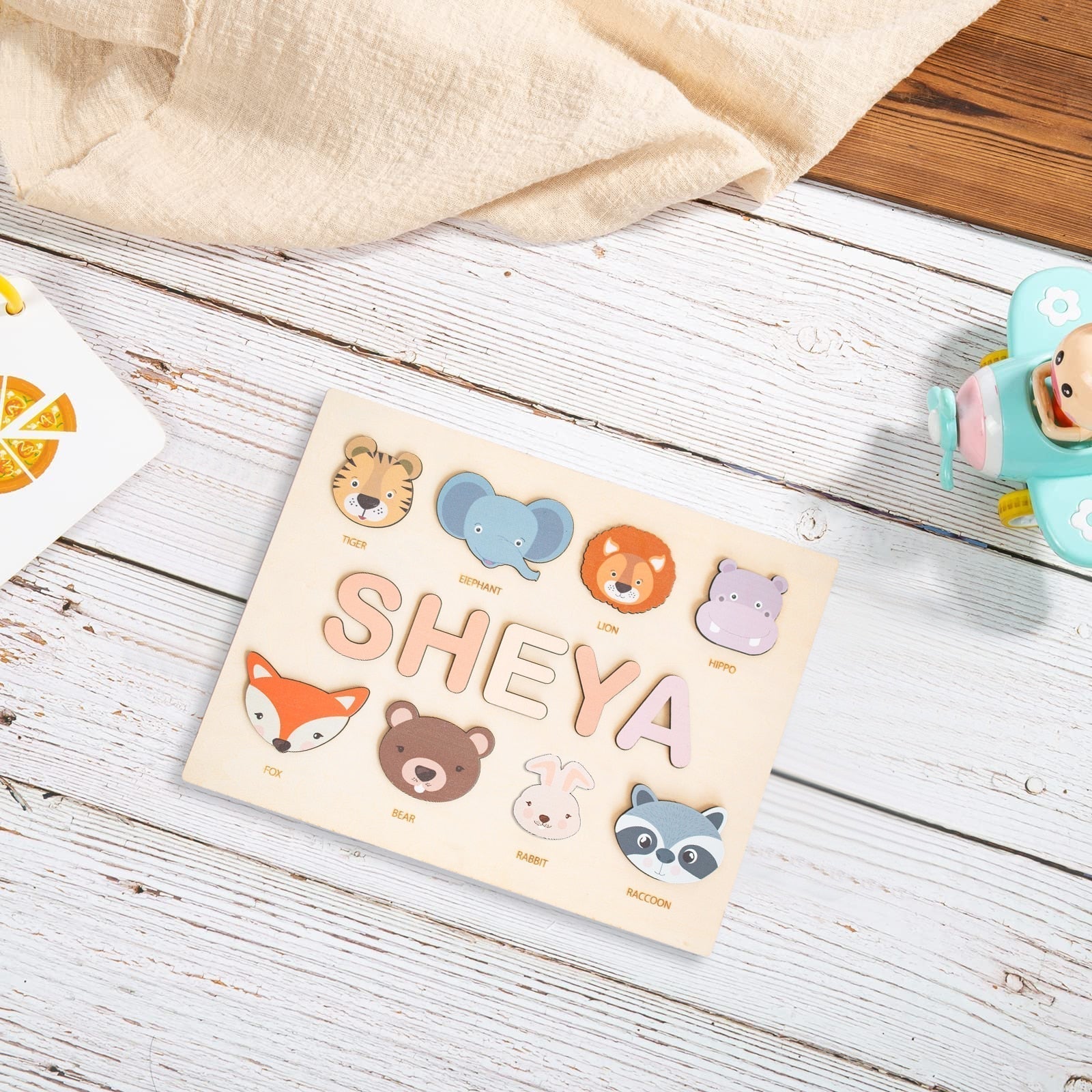 NomadWood – Puzle de madera personalizado con el nombre de tu hijo