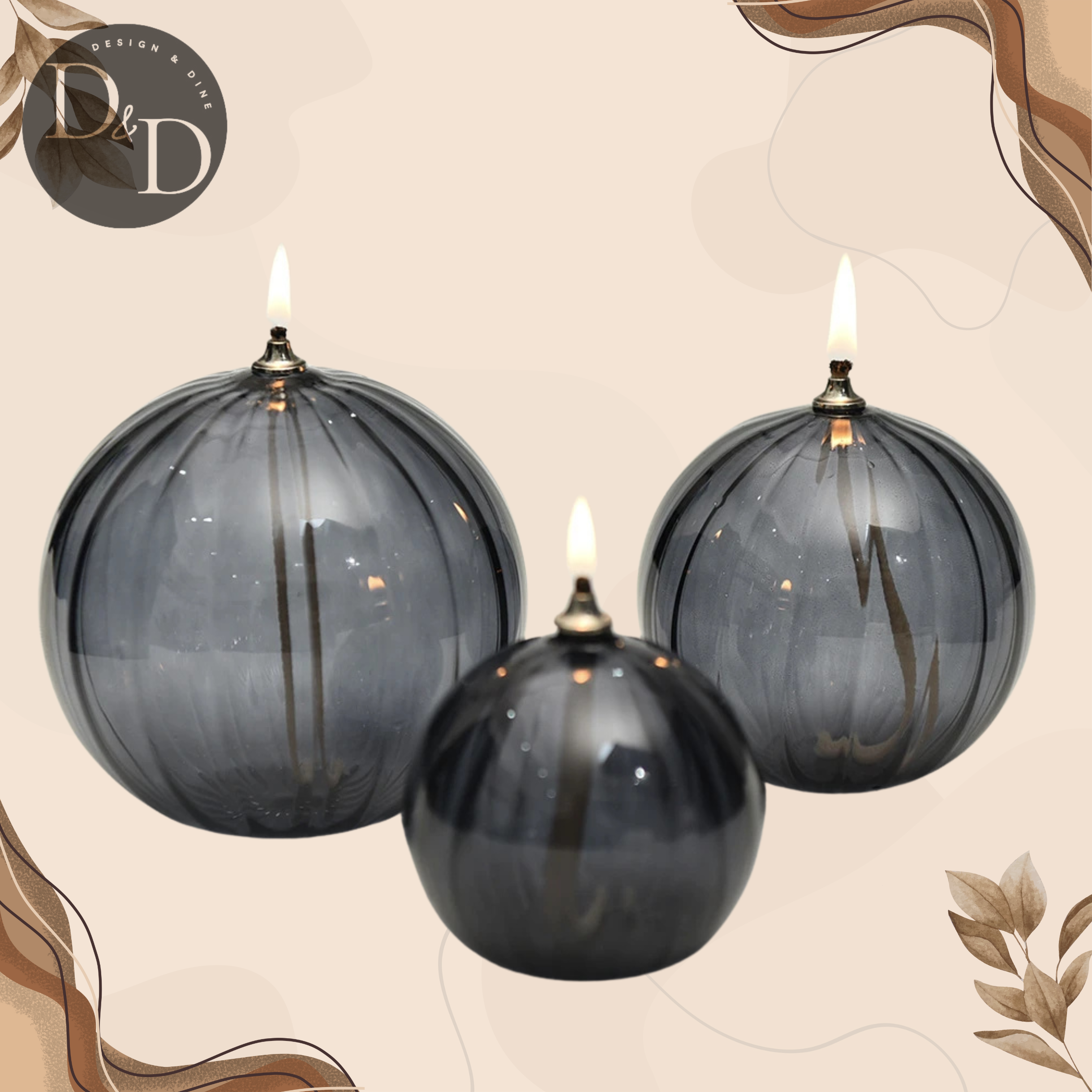 Vela ahumada - Disponible en tres tamaños