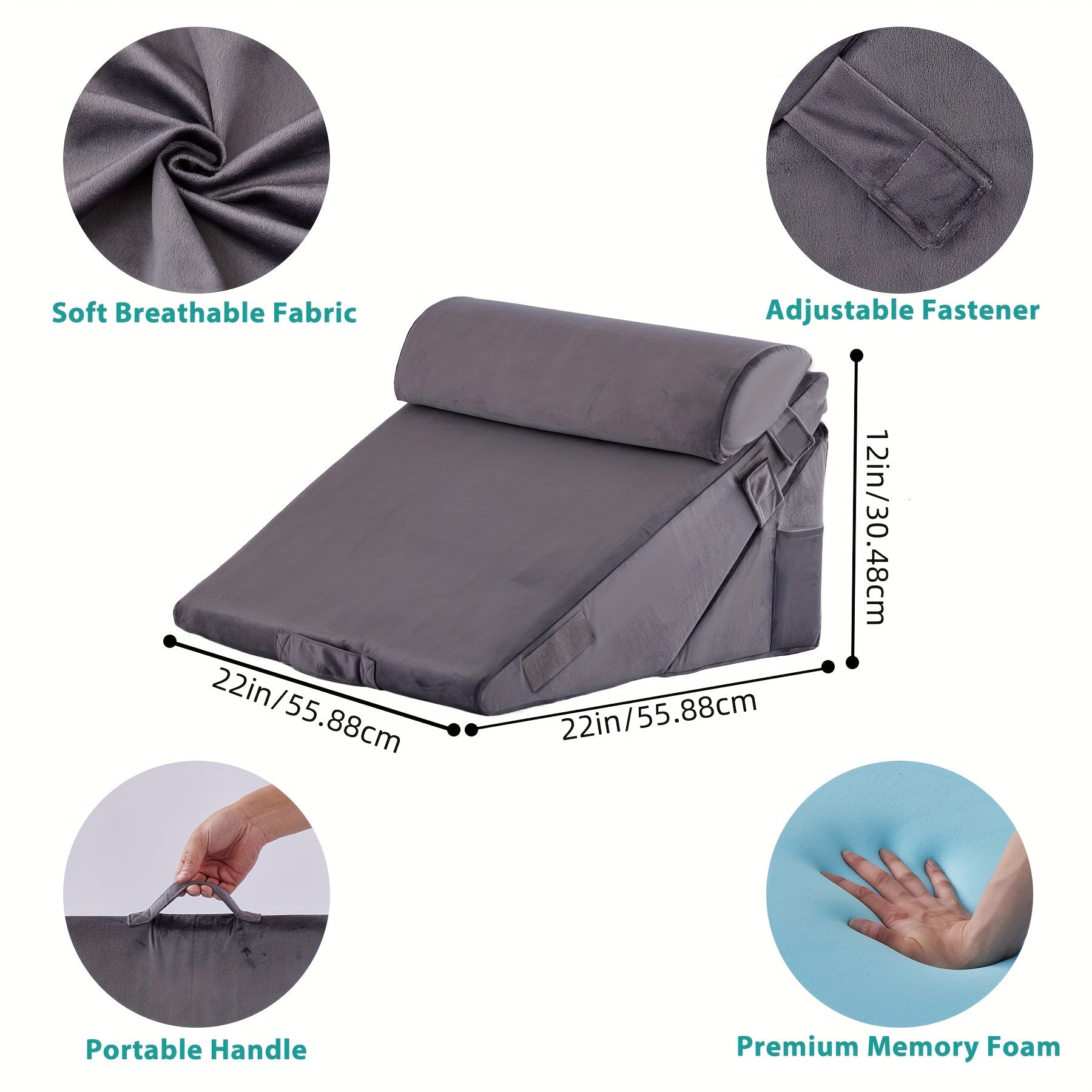 Cojín en Cuña Ajustable RelaxPlus – Comodidad y Soporte para la Recuperación