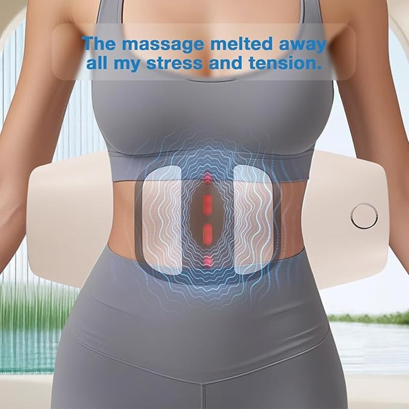 4-in-1-lendenmassageapparaat met warmte, vibratie en elektrostimulatie