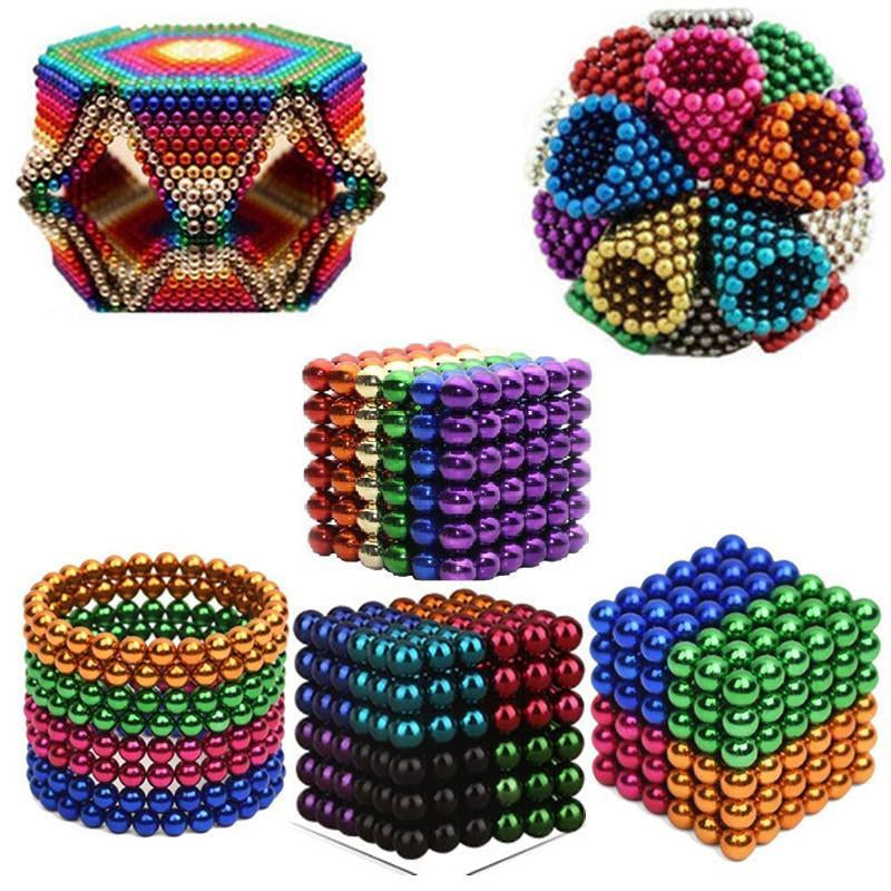 Set van 216 magnetische ballen van 3 of 5 mm voor figuren en constructies
