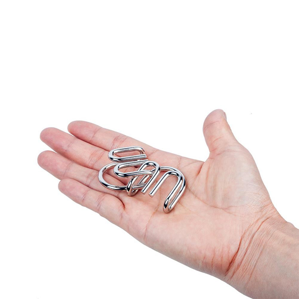 RingChallenge – Set de anillos metálicos rompecabezas para adultos