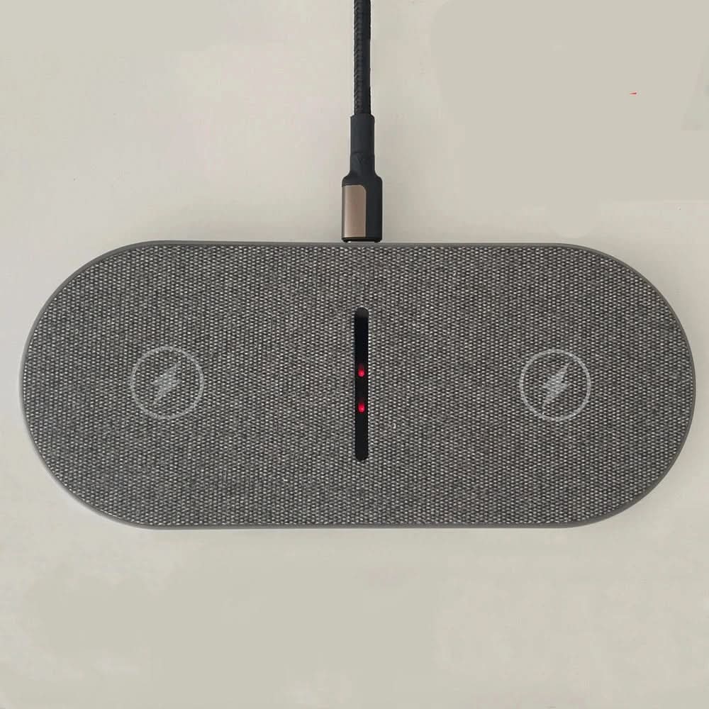 Estación de Carga Inalámbrica Doble de 40W con Pantalla LED – Carga Rápida, Diseño Compacto