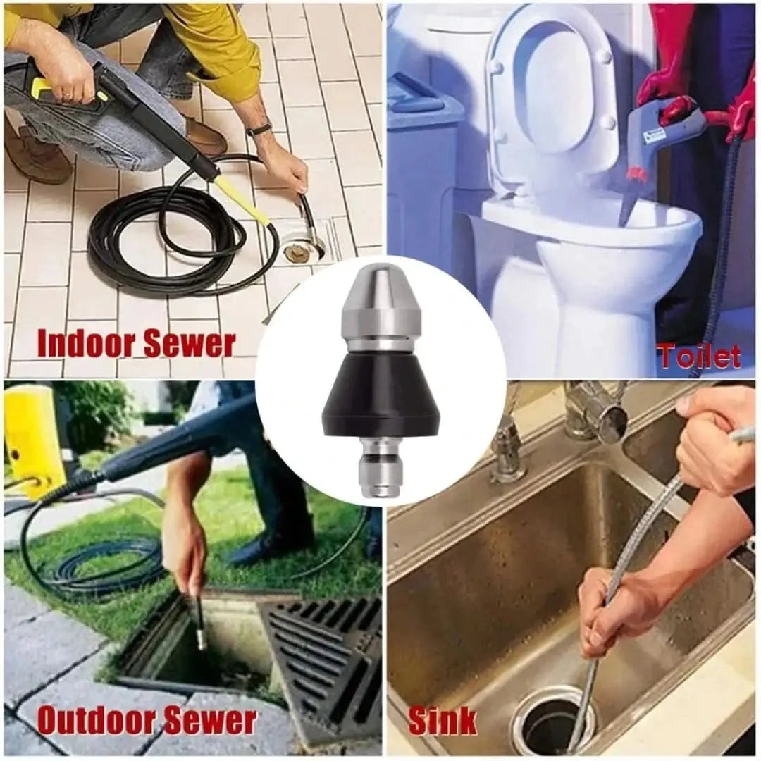 Kit de Limpieza de Alcantarillado: Boquilla de Alta Presión