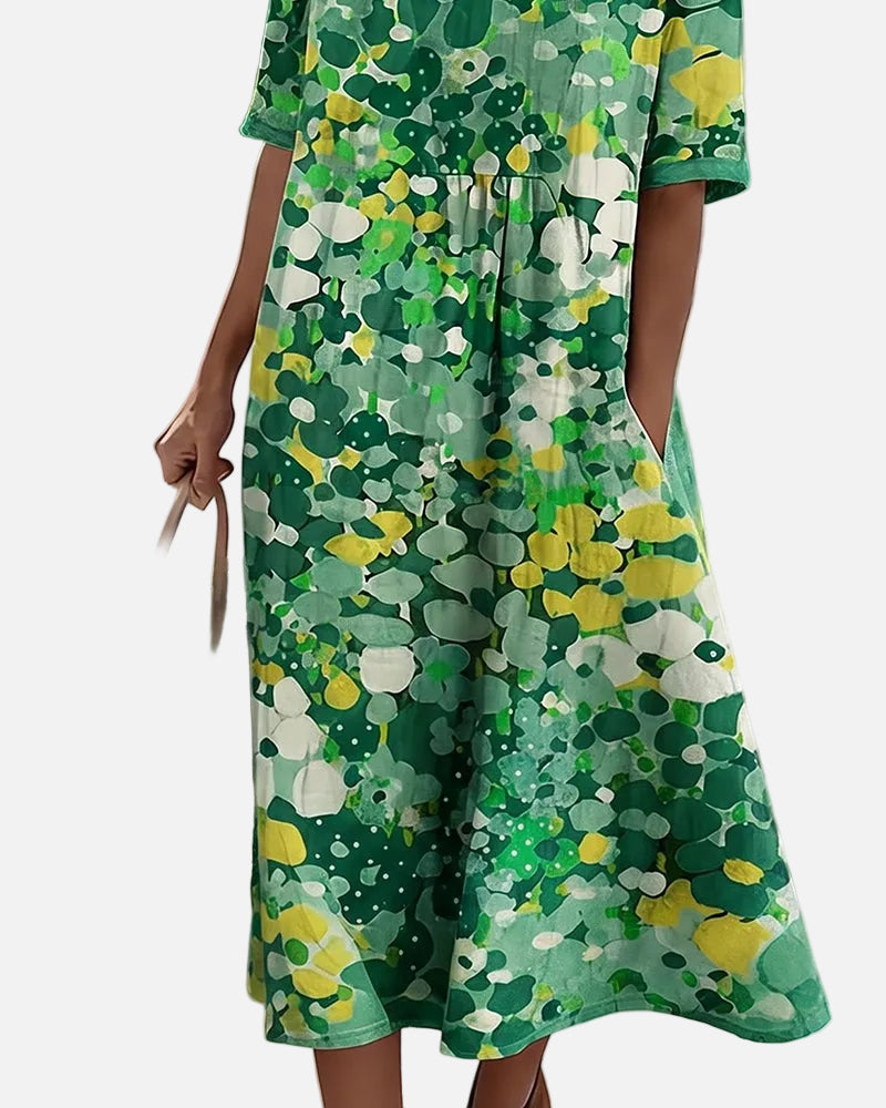 Vestido Midi Floral para Mujer | Suelto y Ligero