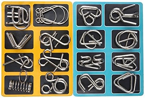 RingChallenge – Set de anillos metálicos rompecabezas para adultos