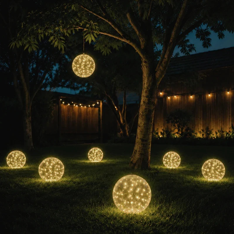 Lámpara Solar Flotante para Piscina y Jardín con 4 Colores de Luz