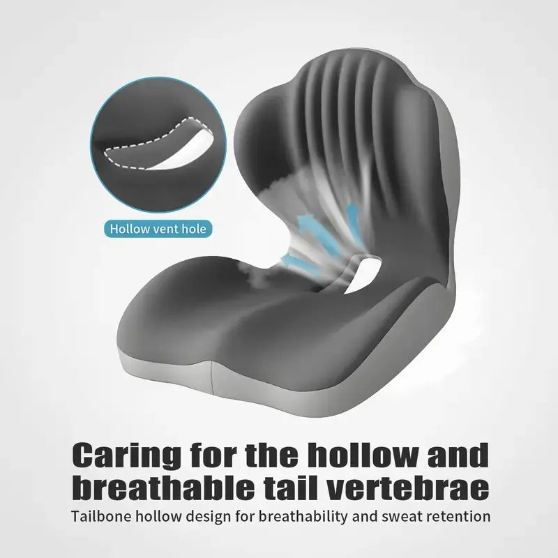 Ergonomisch kussen van traagschuim voor zitting en rugleuning
