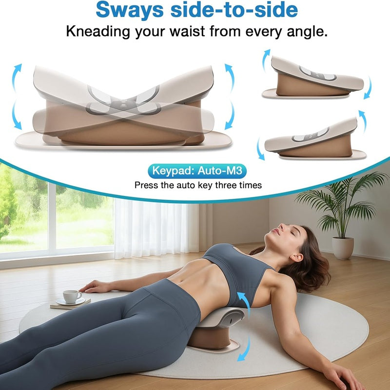4-in-1-lendenmassageapparaat met warmte, vibratie en elektrostimulatie