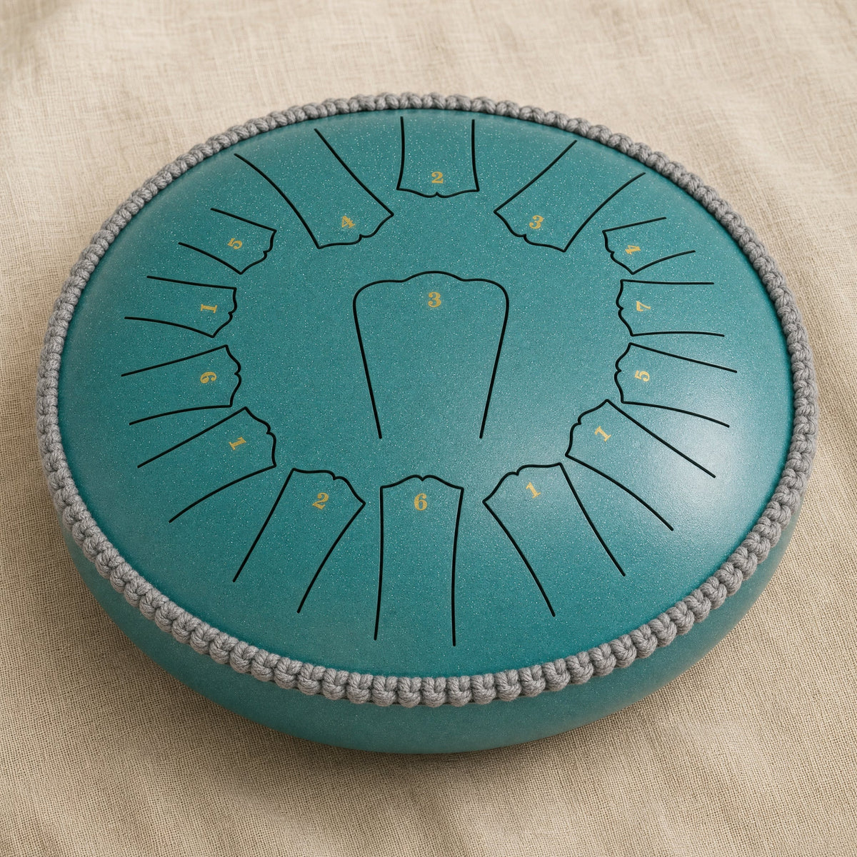 Tambor de Acero Tipo Rain Drum, Escala Pentatónica 432Hz para Meditación