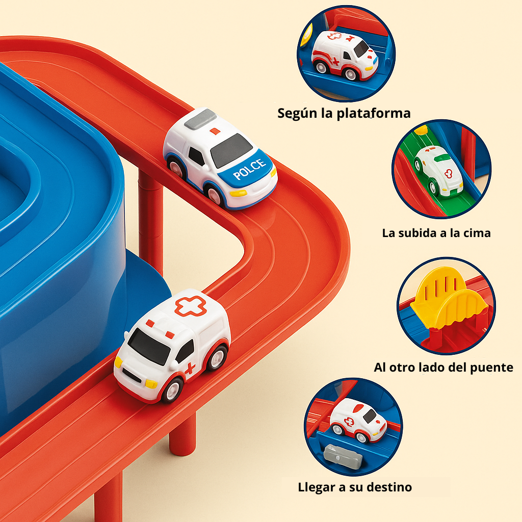 CircuitCity – Juego de coches y ciudad con desafíos lógicos para niños