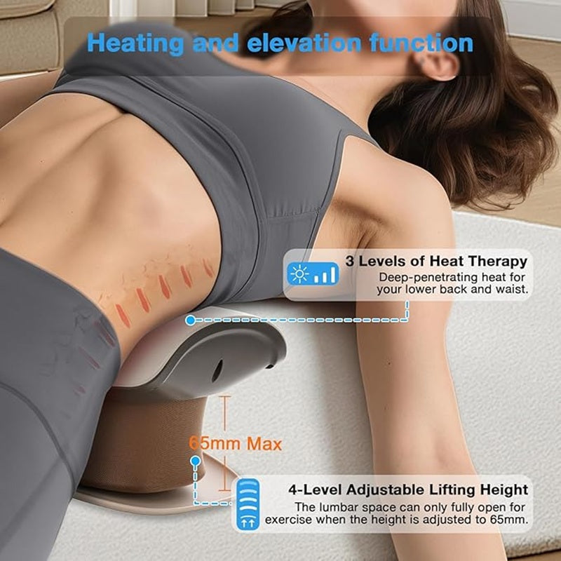 4-in-1-lendenmassageapparaat met warmte, vibratie en elektrostimulatie