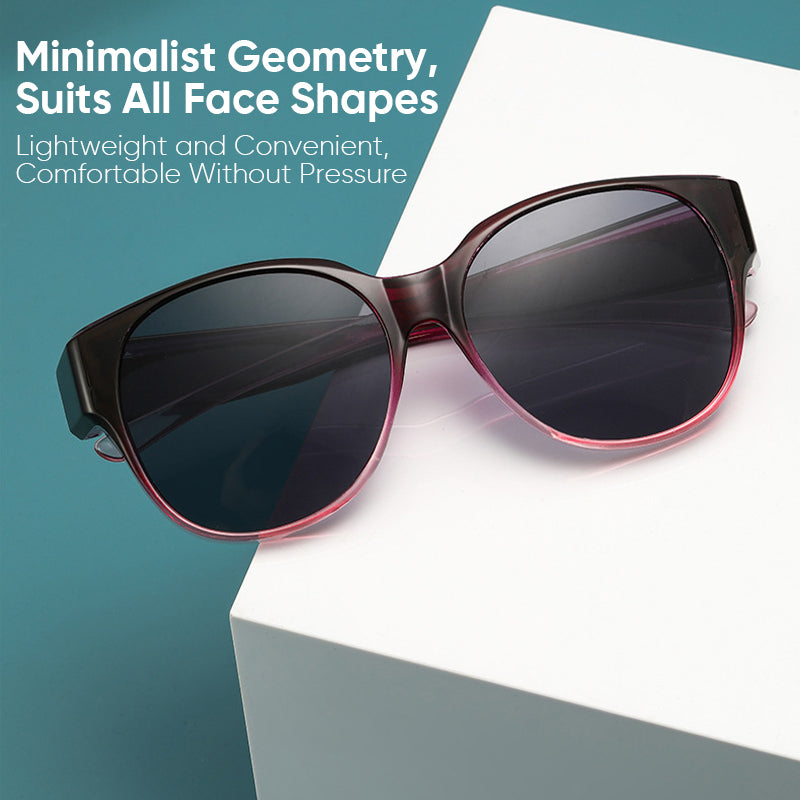 Gafas de Sol Superpuestas Polarizadas UV400 Diseño Cat-Eye para Hombre y Mujer