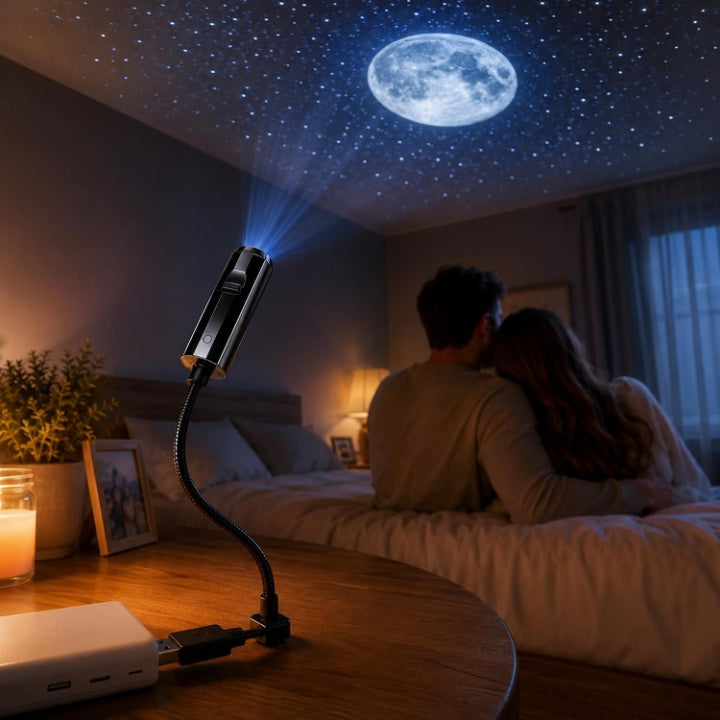 Projecteur LED d’étoiles avec 10 inserts de projection
