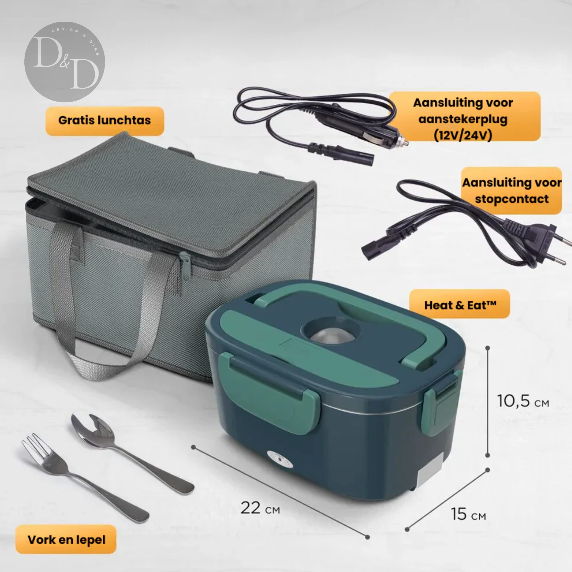 Calienta y Come - Lonchera eléctrica calefaccionada