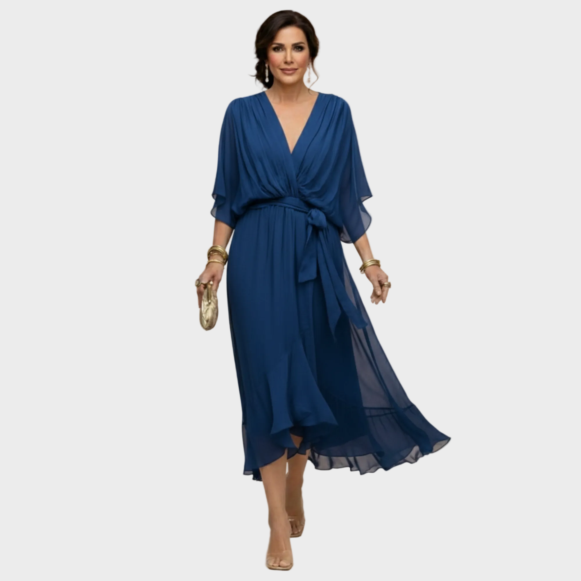 Vestido Fluido para Mujer | Escote en Forma de V