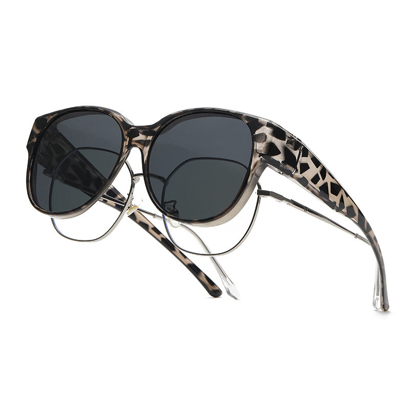Gafas de Sol Superpuestas Polarizadas UV400 Diseño Cat-Eye para Hombre y Mujer