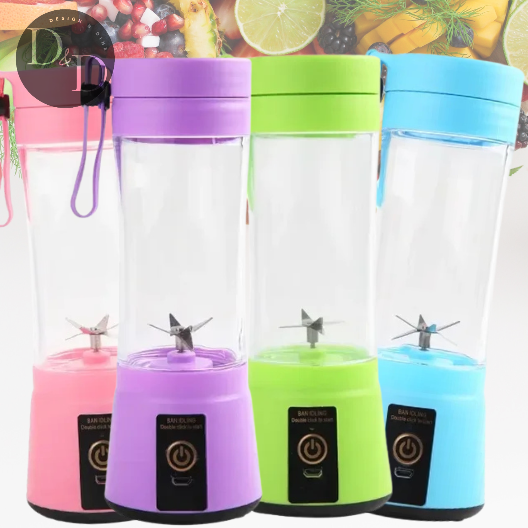 MixCup Pro - Vaso de batidora portátil recargable por USB