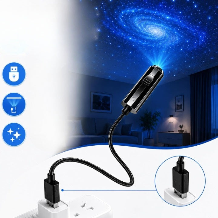 Projecteur LED d’étoiles avec 10 inserts de projection