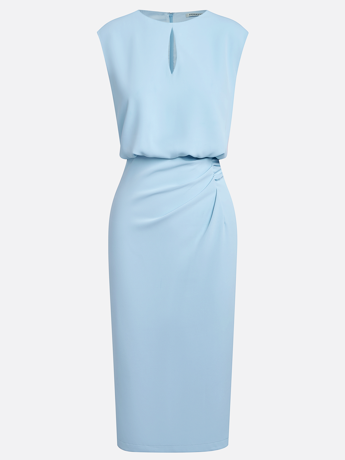 Vestido Midi para Mujer con Drapeado Lateral | Estilo Sofisticado