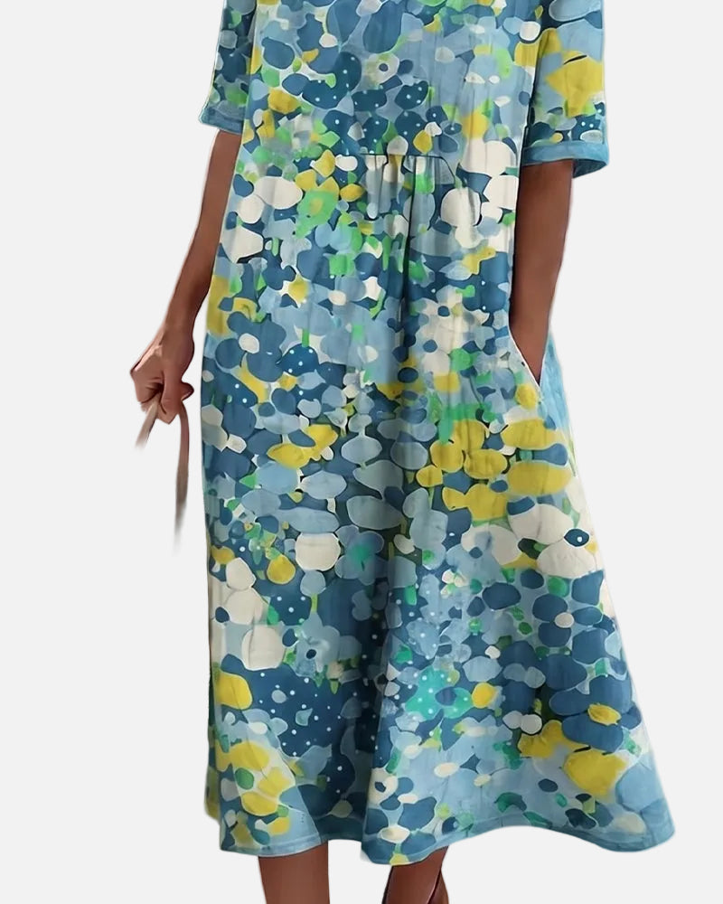 Vestido Midi Floral para Mujer | Suelto y Ligero