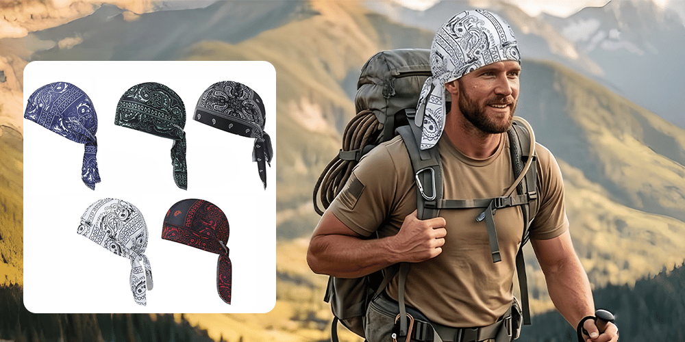 Bandana Deportiva Elástica para Ciclismo y Running con Ajuste bajo Casco