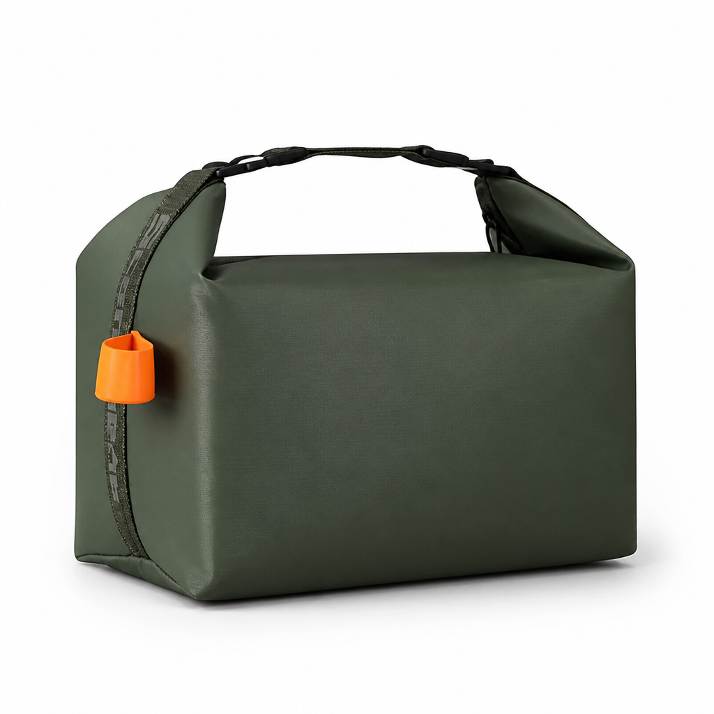 Opvouwbare thermische lunchtas met rits en handvat