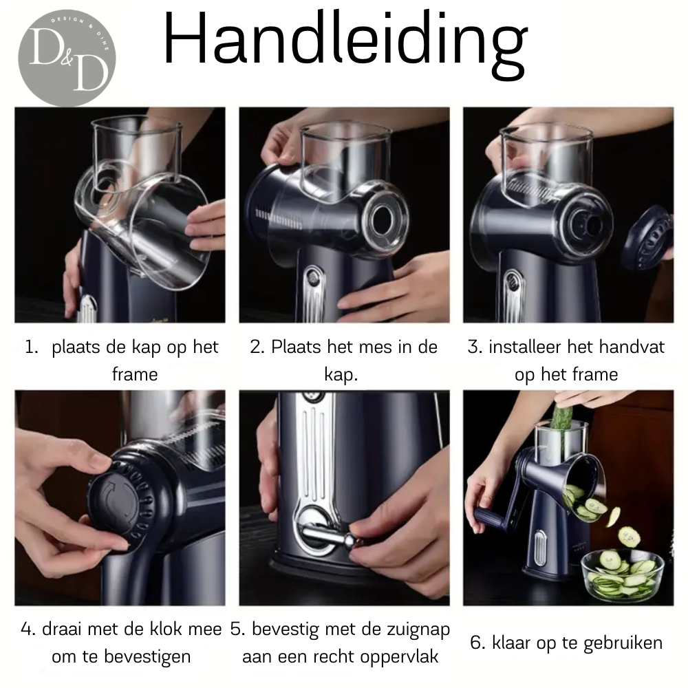 Trituradora retorcida - 5 en 1 procesador de cocina