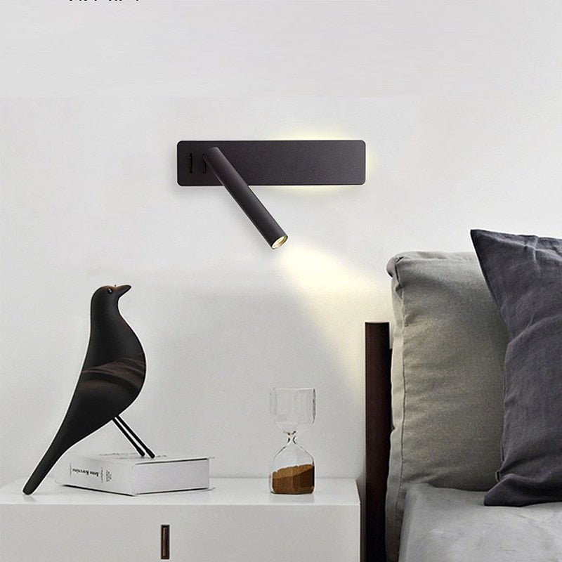 Draaibare LED-leeslamp met sfeerverlichting voor de slaapkamer