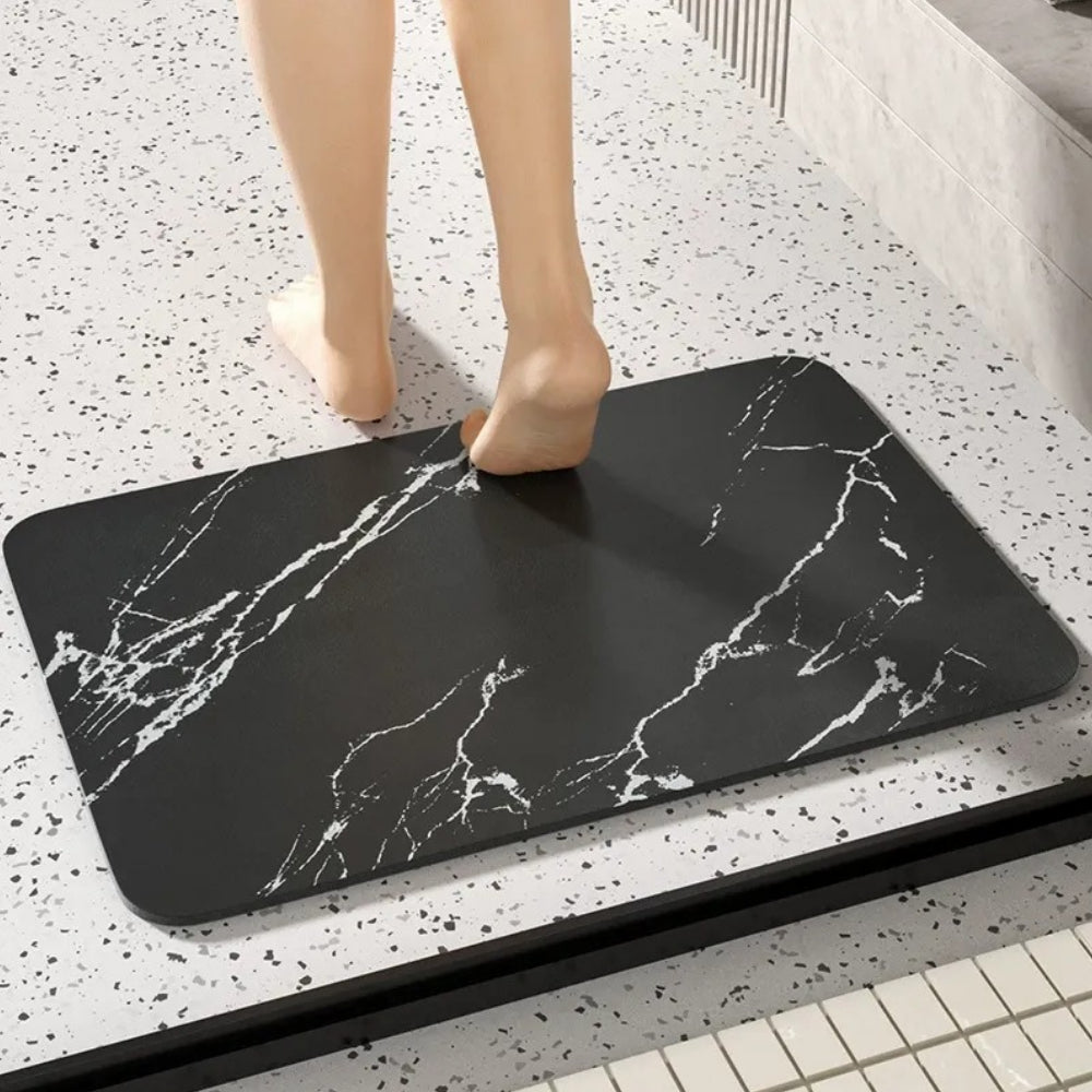 Alfombra de Baño Antideslizante de Piedra Diatomea Secado Rápido
