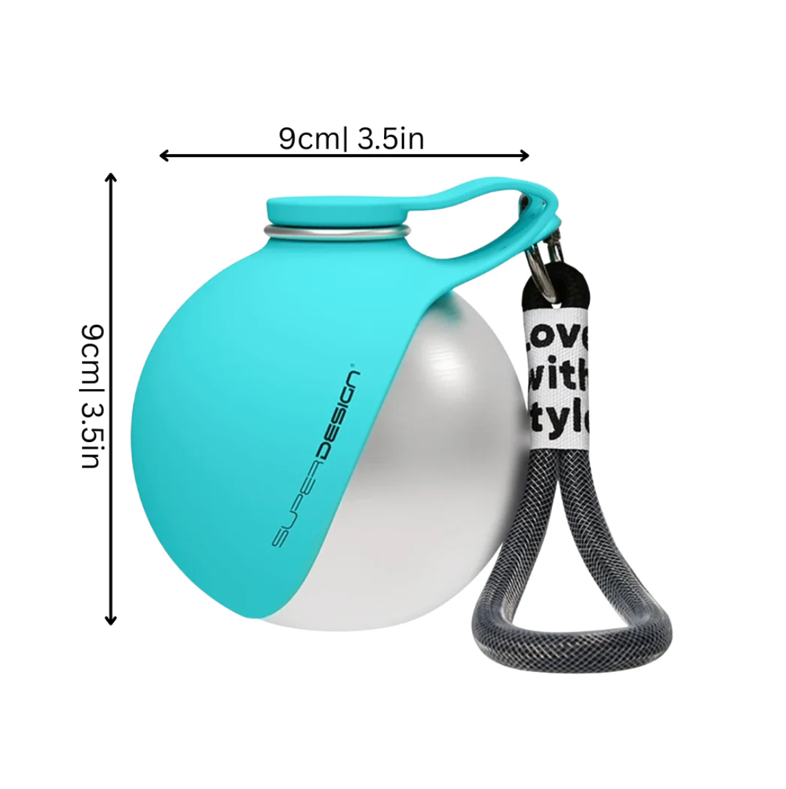 Botella de Agua Portátil para Perros de 250 ml con Bebedero Plegable