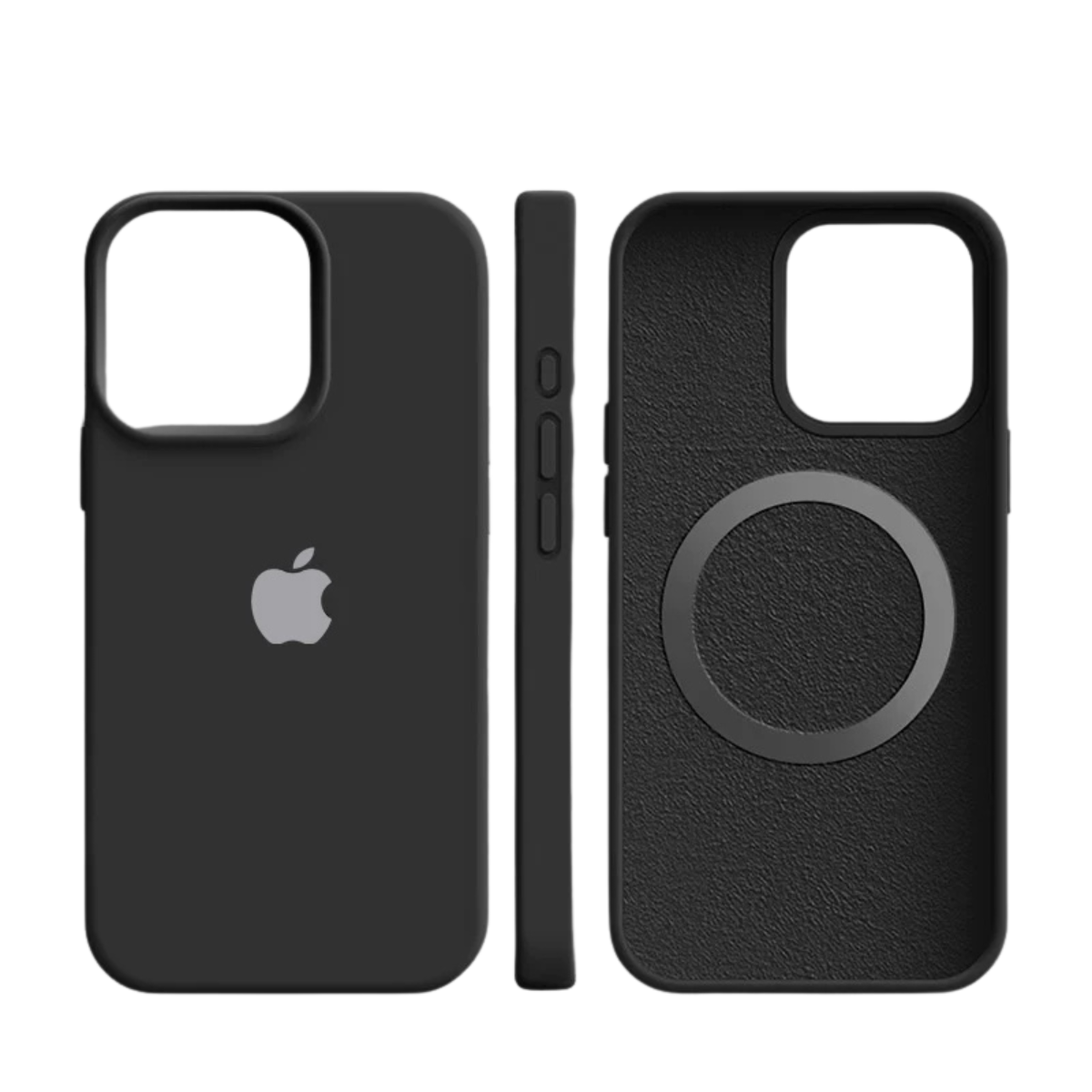Funda de silicona para iPhone con MagSafe – Resistente a los impactos – Forro suave – Calidad premium