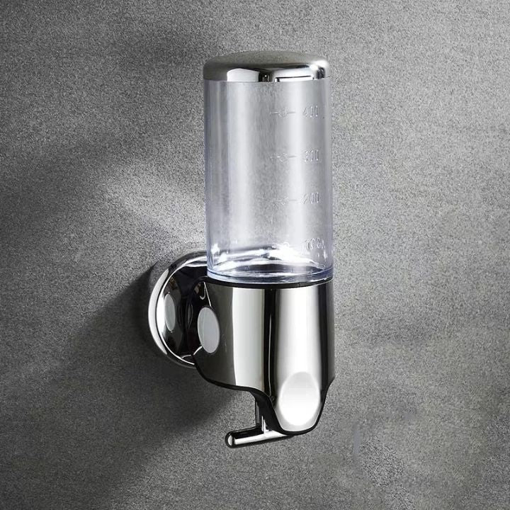 SOAPFORT – Dispensador de jabón de alta calidad, montado en la pared, con un elegante diseño de acero inoxidable